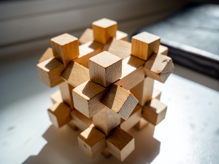 Puzzle Holzblock